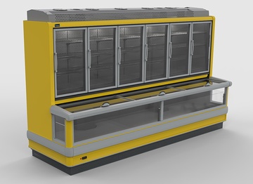 Комбинированная морозильная горка FREOR Delta H 3750 (встройка)