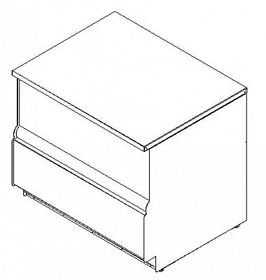 Прилавок Полюс П-0,9 Carboma Cube
